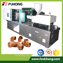 Ningbo fuhong 240ton pvc 90 equal elbow pipe fitting three way injection molding machine